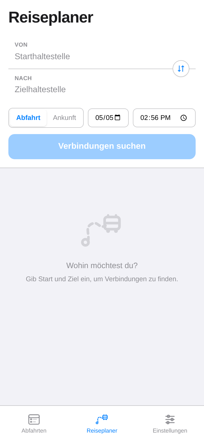 EVA-PWA trip planner