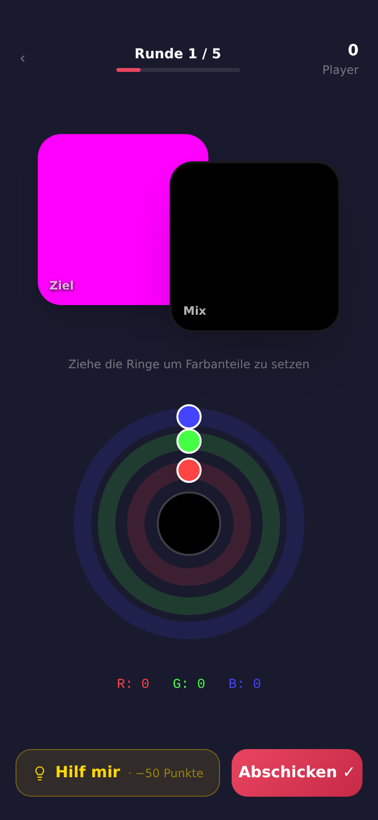 Kolr gameplay — mixing colors